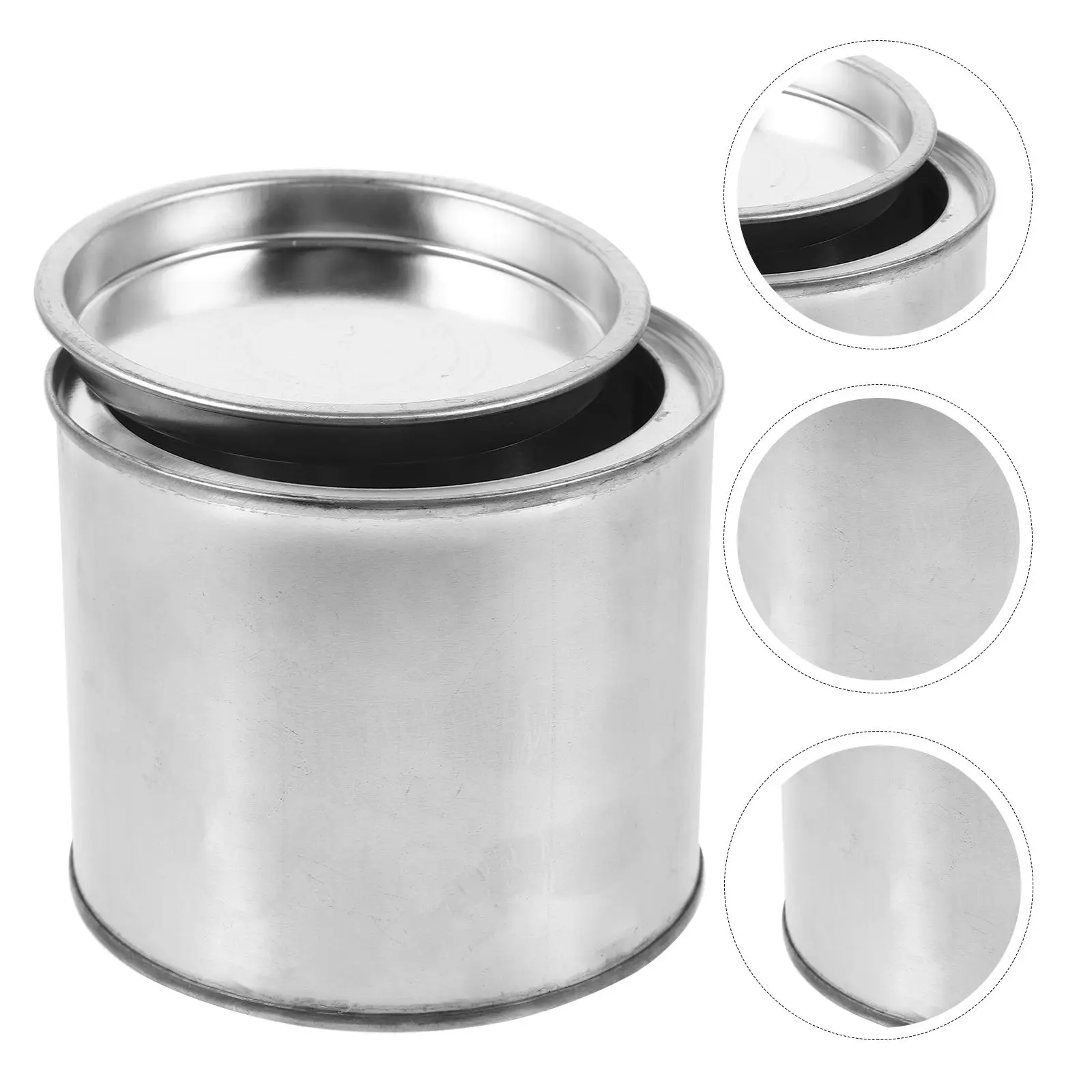 6 Pcs Kitchen Easy Coating Paint Storage Containers for Leftover Cans Ink Pot Man