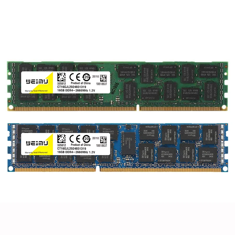 DDR4 8GB 16GB 32GB 64GB REG ECC Server Memory Ram PC4 1.2V 288Pin 2133 2400 2666 2933 3200Mhz 2RX4 4RX4 Memoria Ram X58 X79 X99