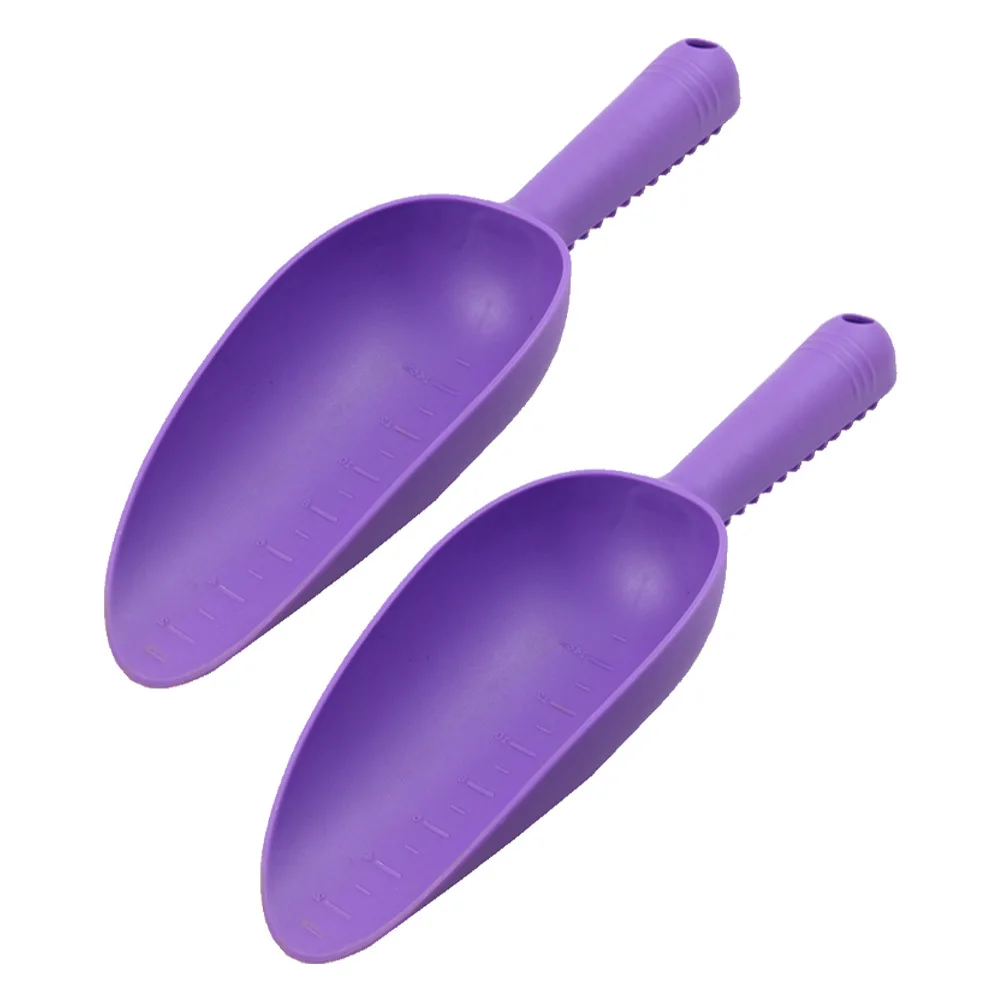 2 Stück Leichte Kunststoff-Gartenschaufeln zum Pflanzen, Unkrautjäten, Balkon-Kultivieren, Haushaltsschaufel für Gartenarbeit