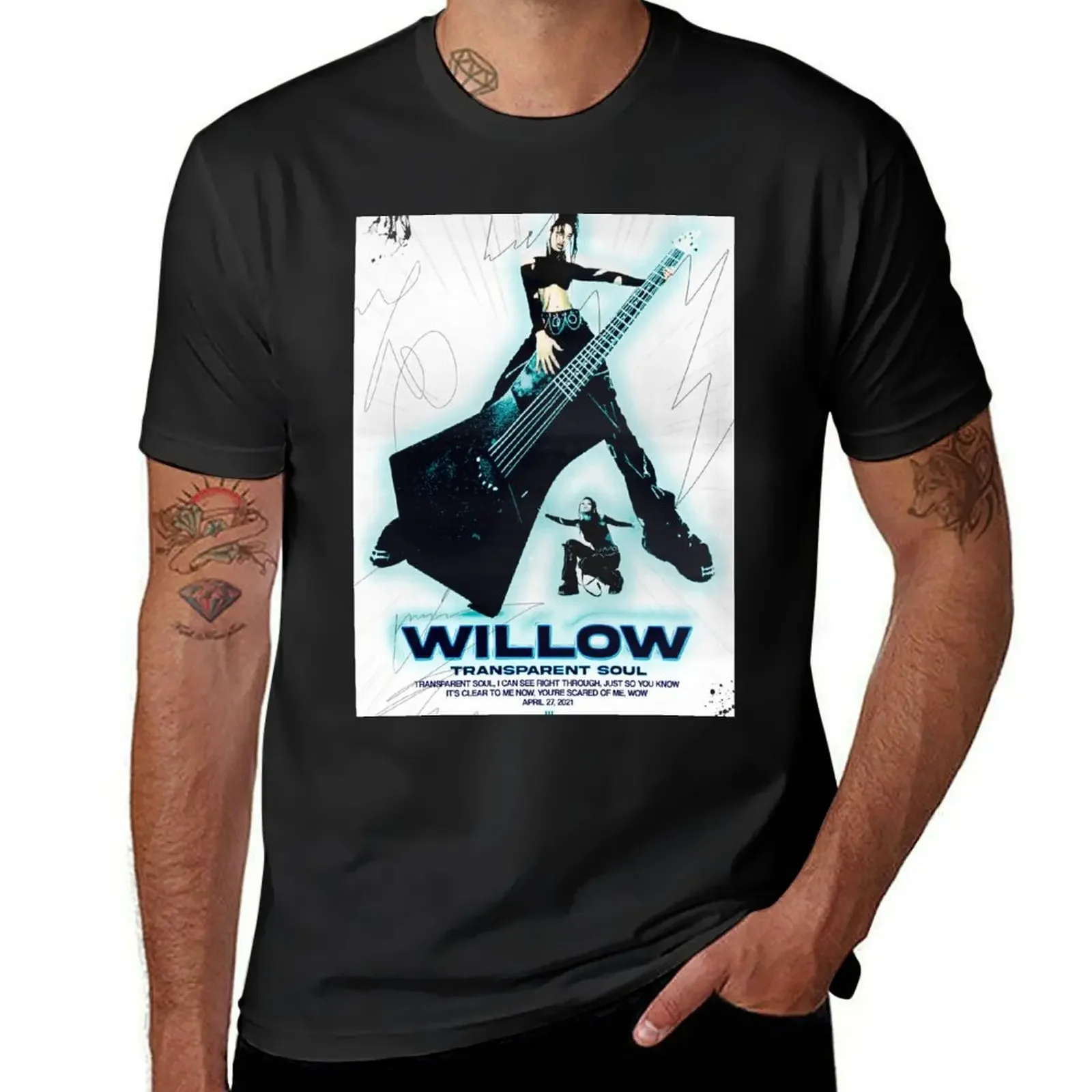 WILLOW - t r a n s p a r e n t s o u l T-Shirt croswit shirt man vintage anime shirt anime t shirts for men cotton