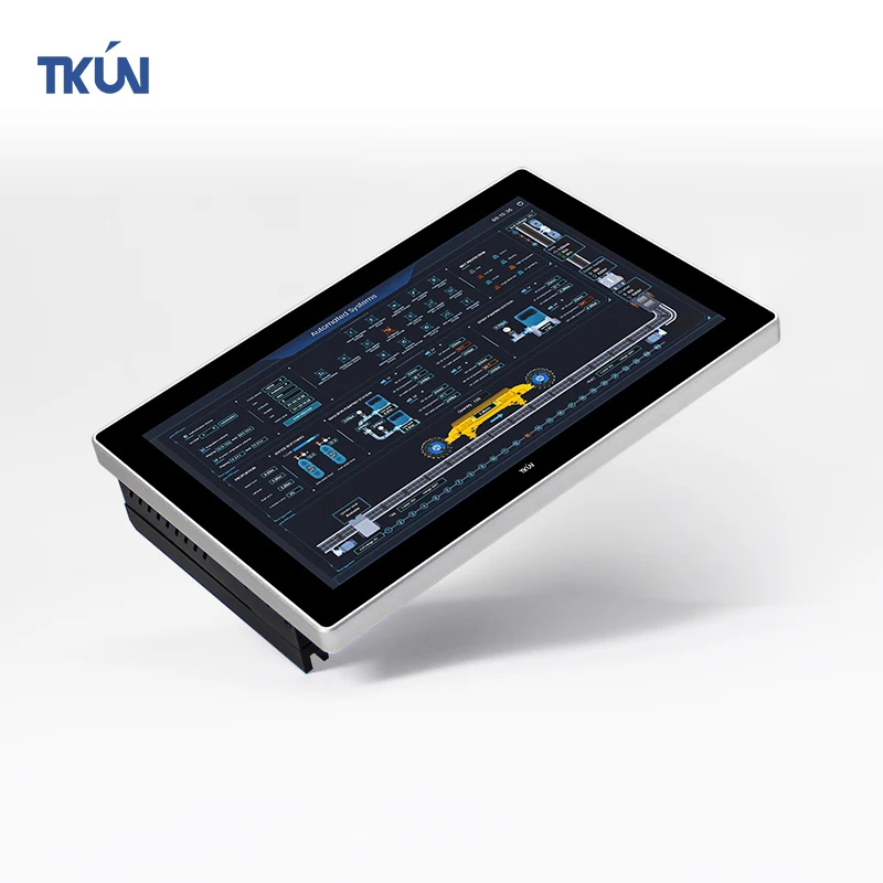 TKUN i3/i5/i7/J6412 Touch all in one machine 10.1 Inch Industrial  All-in-one Computer Screen Monitor Display Embedded  Fanless