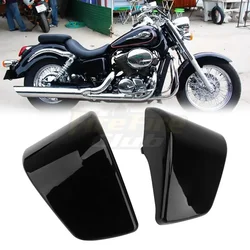 Motorcycle Black Left Right ABS Battery Side Fairing Cover Guard For Honda Shadow ACE VT400 VT750 VT 400 750 1997-2003