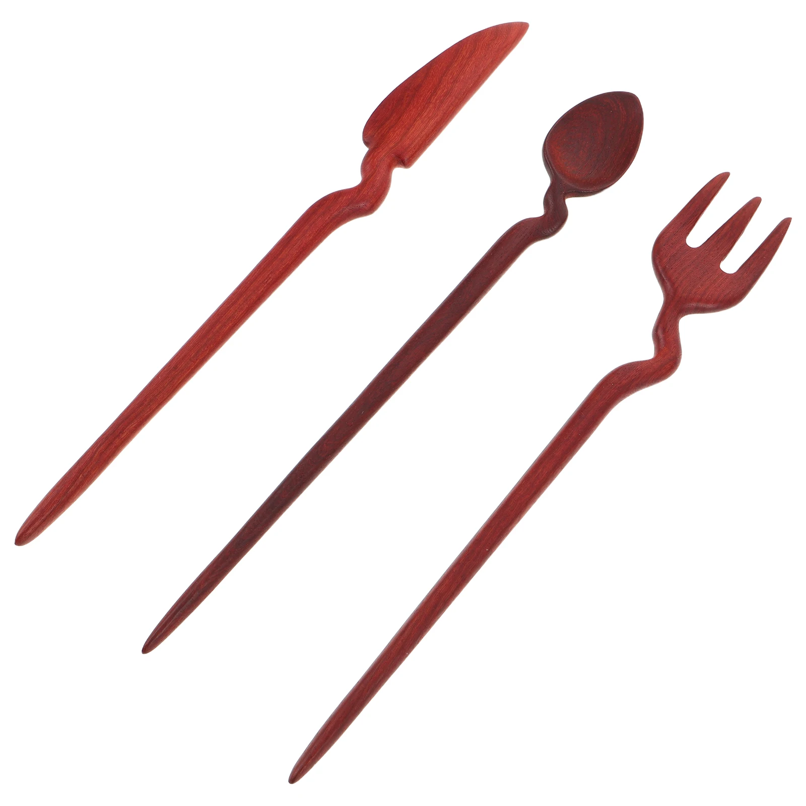 

3pcs Wooden Sticks For Women Retro Vintage Chinese Handmade Hairpins Ancient Style Hair Accessories Hair Chopsticks For Updo