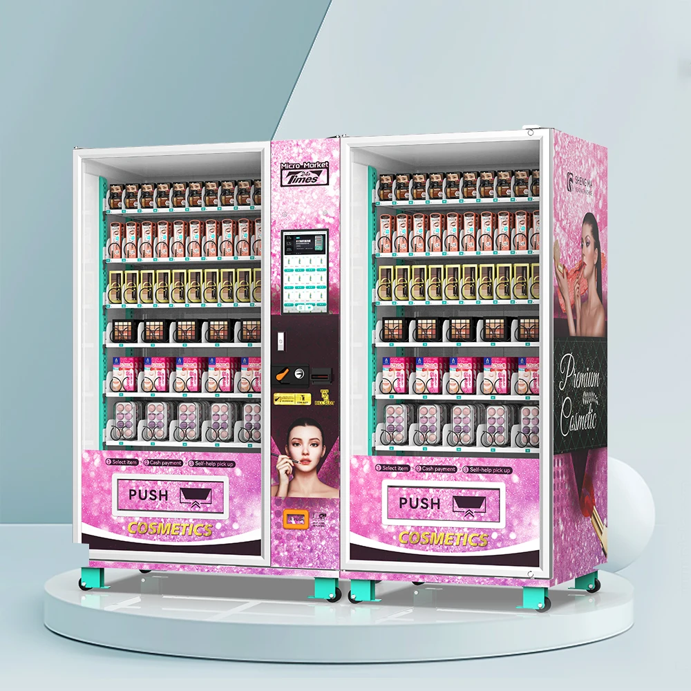 Commercial Cashless Morden Unique Bulk Self Japan Makeup Small Mobile Pink Vending Machine For False Lashes