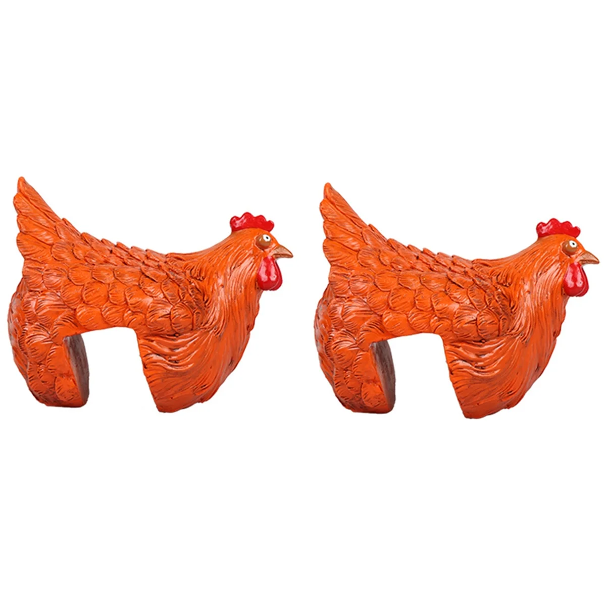 

Funny Chicken Statue, Farm Art, Backyard Garden Decoration, Ornamental Yard Chicken, Decorative Sculpture, Orange