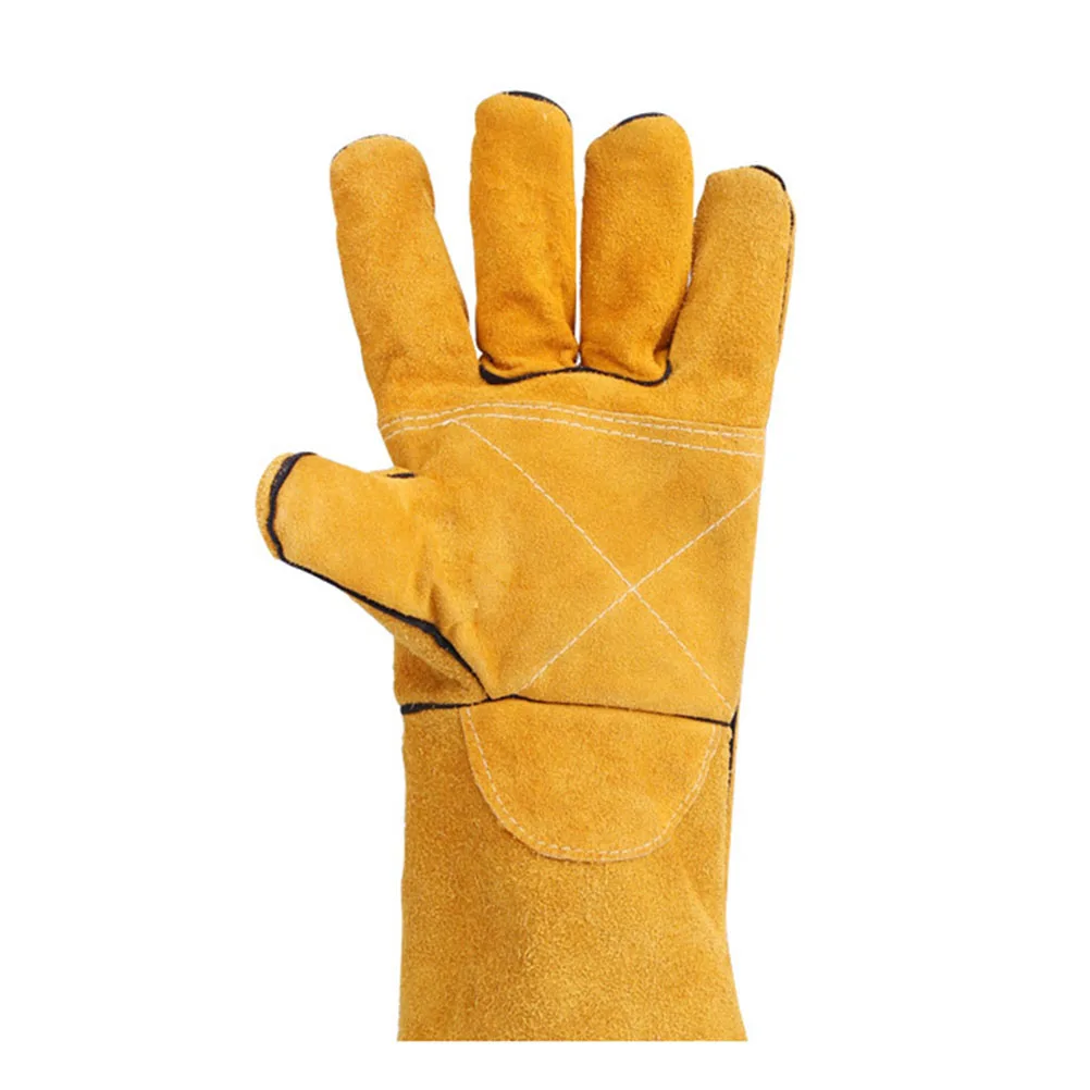 

Welding Gloves Protection Heat Resistant Long Sleeve Fireproof Stove Working Durable Gloves For Cooking Microwave