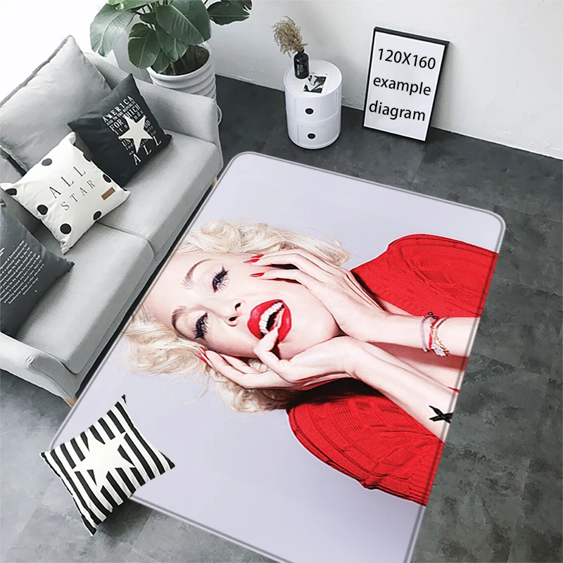 Female Singer Bedside Rug Floor Mats Living Room Madonna Rugs Foot Carpets Entrance Doormat Anti Slip Kitchen Mat Home Decor