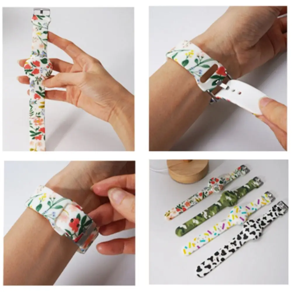 New Waterproof Watch Strap Replacement Fully Protected Kids Wristband Adjustable Soft Kids Bracelet for Apple Airtag