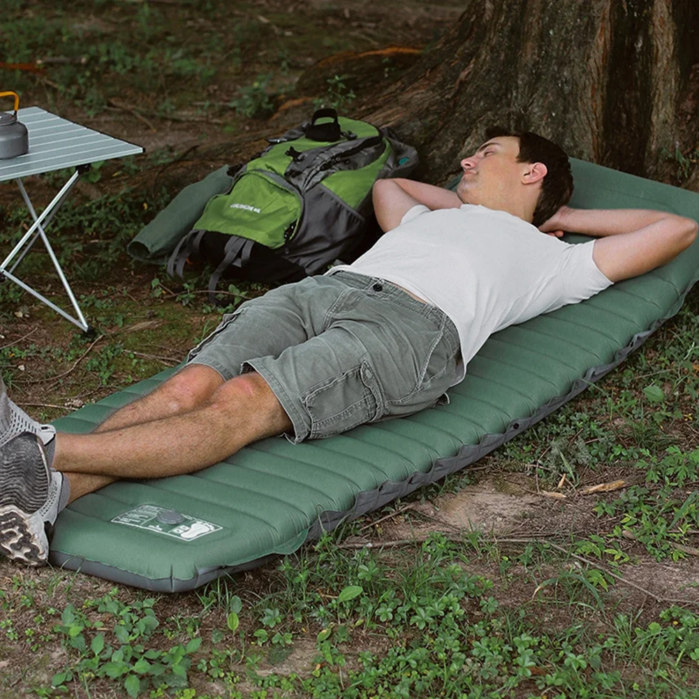 Customizable Ultralight Self-inflating Air Cushion Thicken Sleeping Pad Splicing Inflatable Bed Beach Picnic Mat Camping Tent Ai