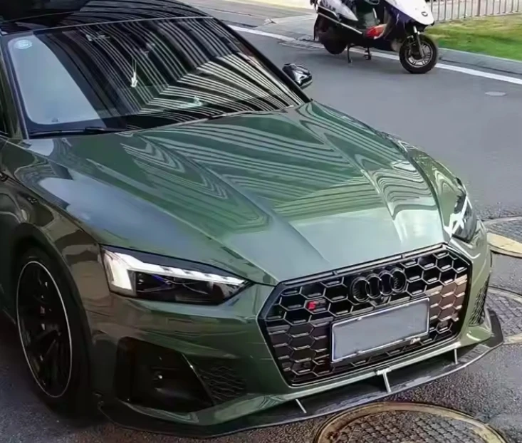 NEW KB Style A5 Carbon Fiber Front Lip Spoiler for Audi A5