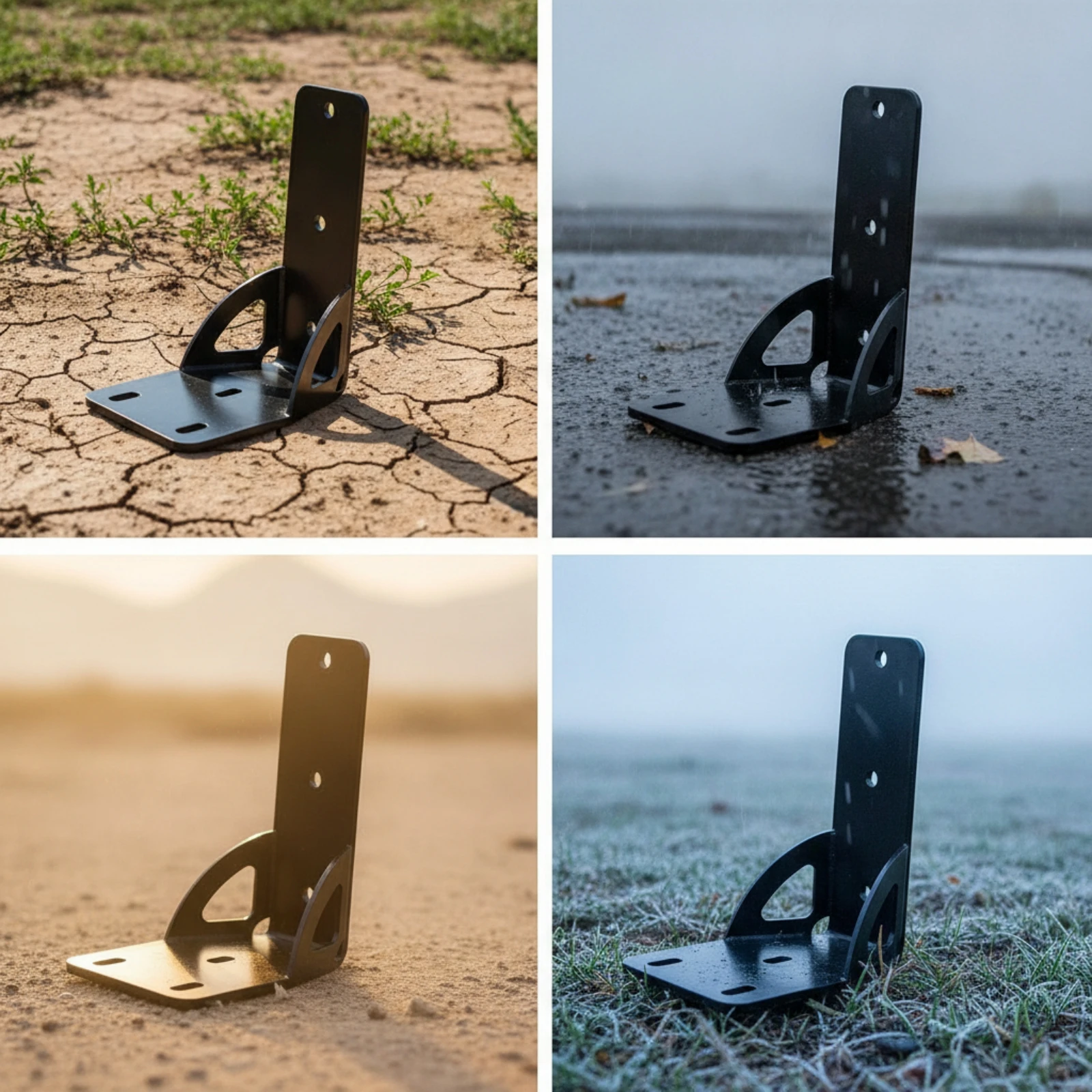 Roof Rack Awning Brackets Reinforced Brackets with Mounting Holes Awning Mounting Bracket Metal Hardware Stable for Overlanders