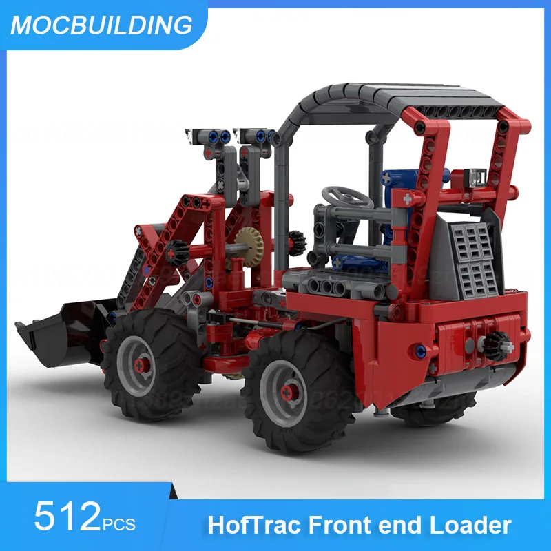 MOC Building Blocks HofTrac Front end Loader For Farm Equipment Model DIY Assemble Bricks Creative Collection Toys Gifts 512PCS