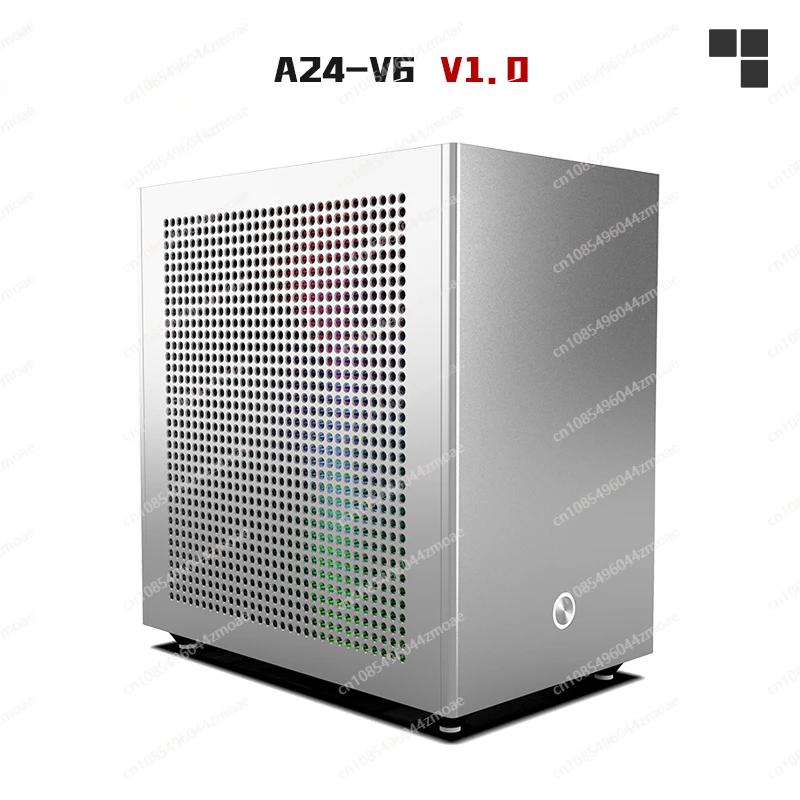 Mini A24-V6 1.0 dual-slot semi-high single display 1u power supply itx chassis 5.38 liters