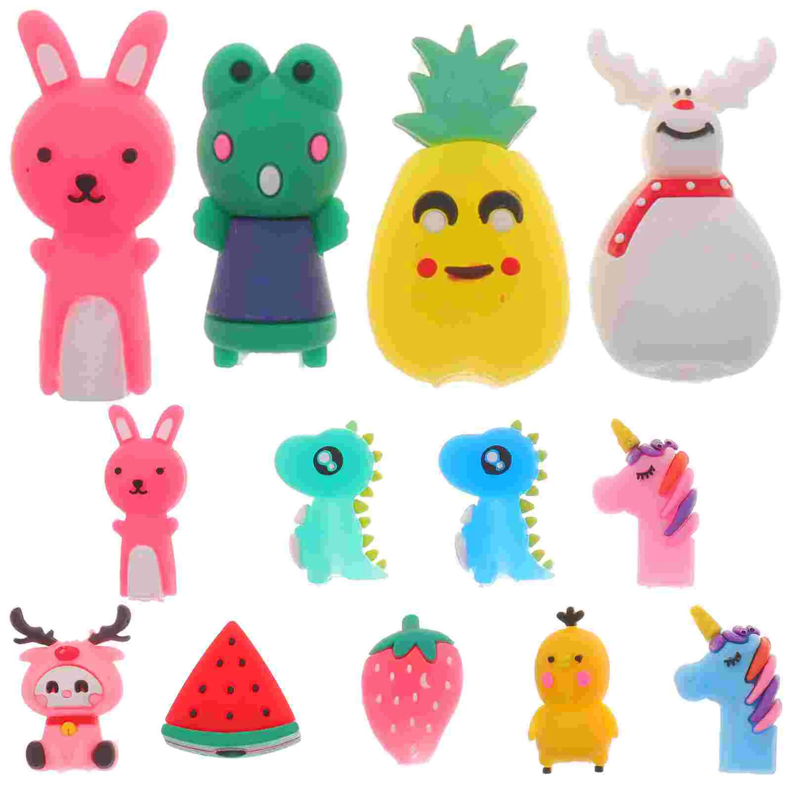 

30 Pcs Pencil Cap Case Protection Covers Lead Pencils Protective Sleeves Cartoon Caps Tip Silicone Decorate Kids Hats Extenders