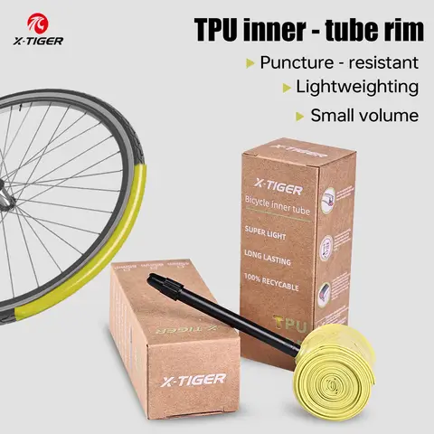 X-TIGER Bicycle TPU Inner Tube 700c x 23-32c Ultra-light Road Bike Inner Tube Equipped With 45/65/85mm Valve mtb accessories
