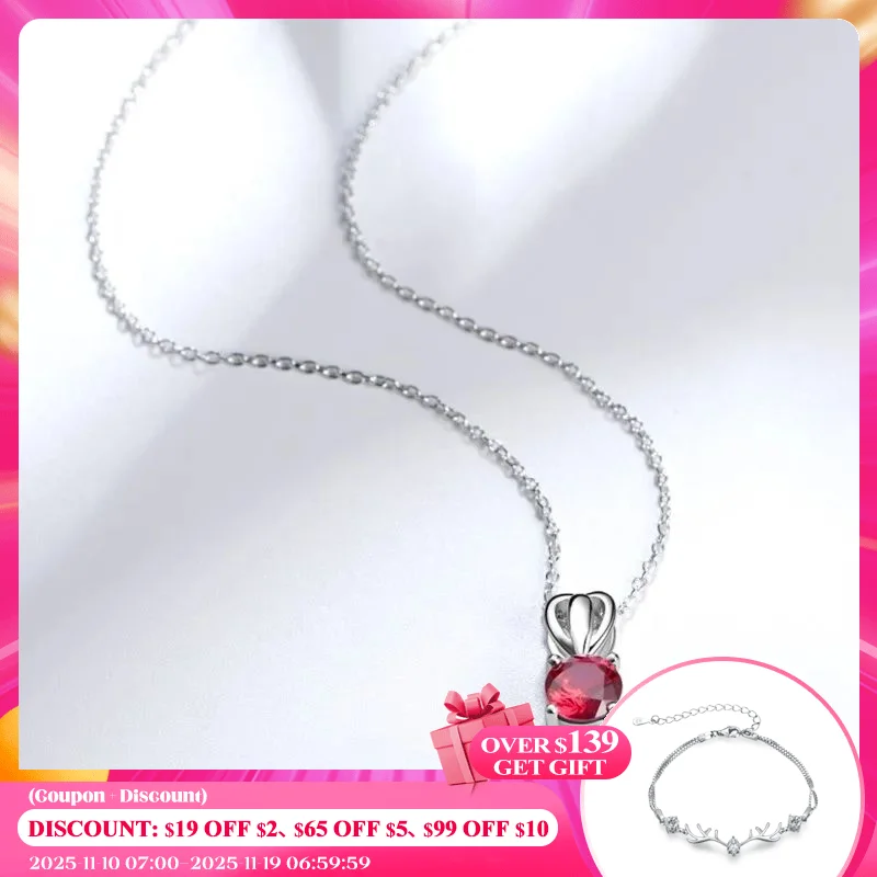 

Подвеска серебряная с рубином, 1 карат