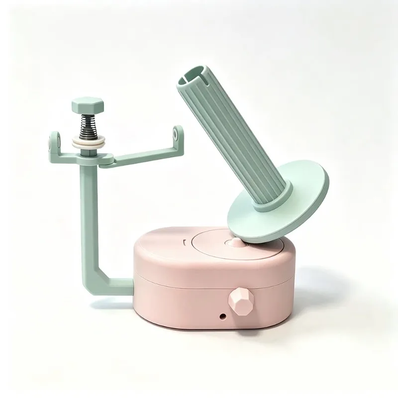 Macaron color desktop stepless speed regulation electric wool winder, automatic cable manager C port can be connected to power