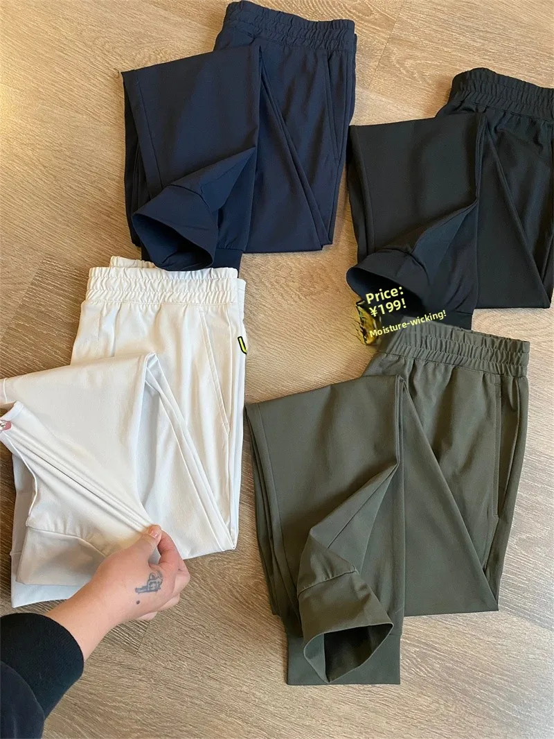 

High Efficiency Qui Dry Ar Series Men's Casual Sports Pants Straight Leg Sweat Absorbent Faionable Trousers for Spring