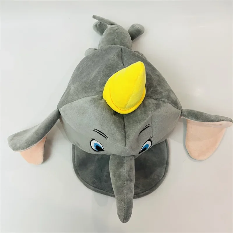 Disney Dumbo dzieci czapka typu Snapback małe dziewczynki i chłopcy kreskówka urocza mały słoń pluszowa czapka z daszkiem bawełniana kapelusze