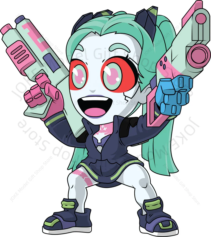 

9.9Cm Pvc Youtooz Cyberpunk Edgerunners Rebecca Action Figure Collectible Model Ornaments Garage Kit Decorate Doll Toys Gift