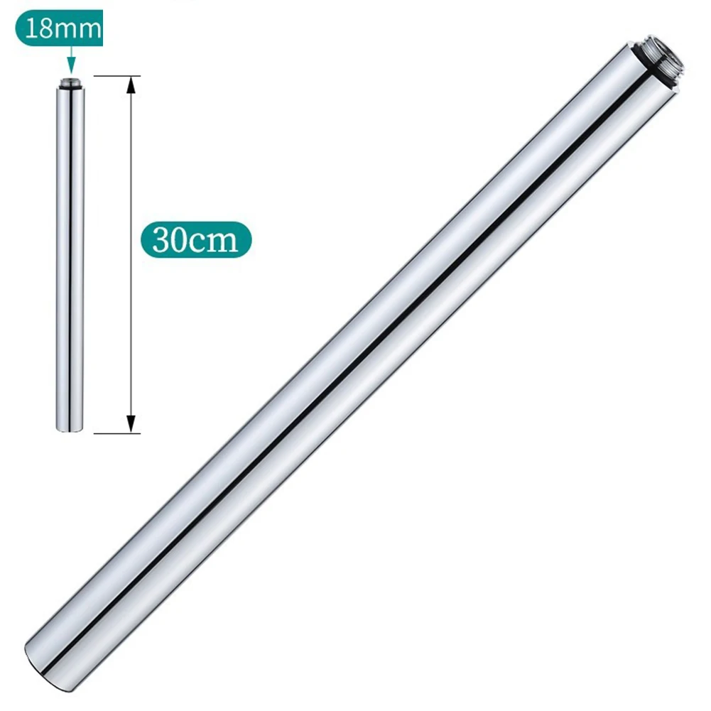 30cm Shower Extension Shower Head Extension Rod Shower Improvement Versatile Aesthetic Options Customizable Height Adjustment