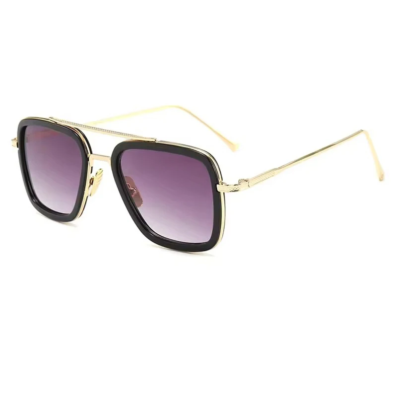 العلامة التجارية تصميم مربع روبرت داوني للرجال النساء النظارات الشمسية موضة خمر الاتجاه الكلاسيكية شفافة نظارات شمسية نظارات 2025