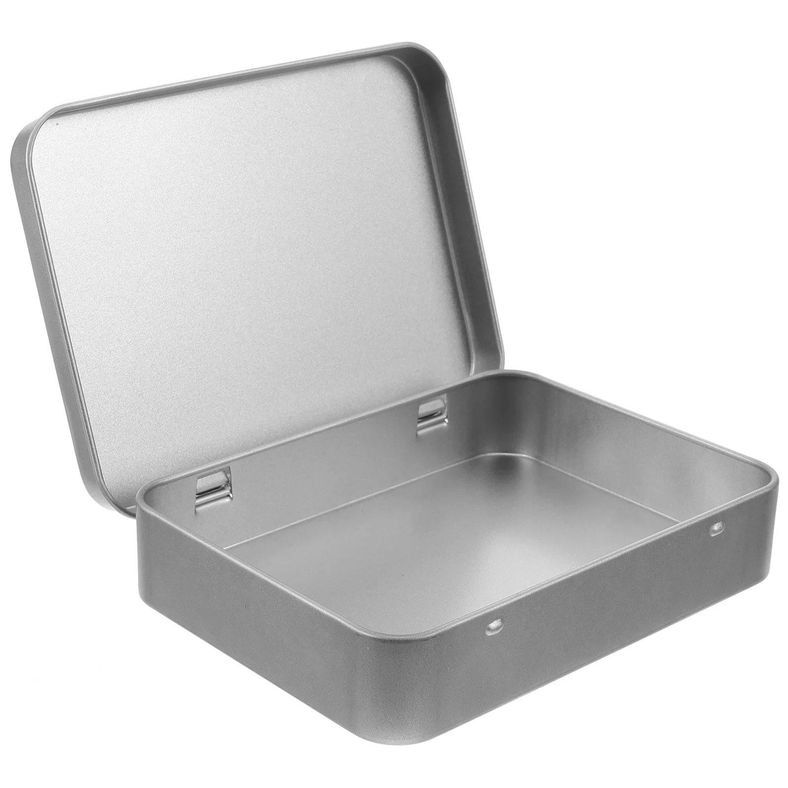 

Rope Storage Box Tin Cans with Lids Tinplate Holder Container Small Case Candy Match Tins