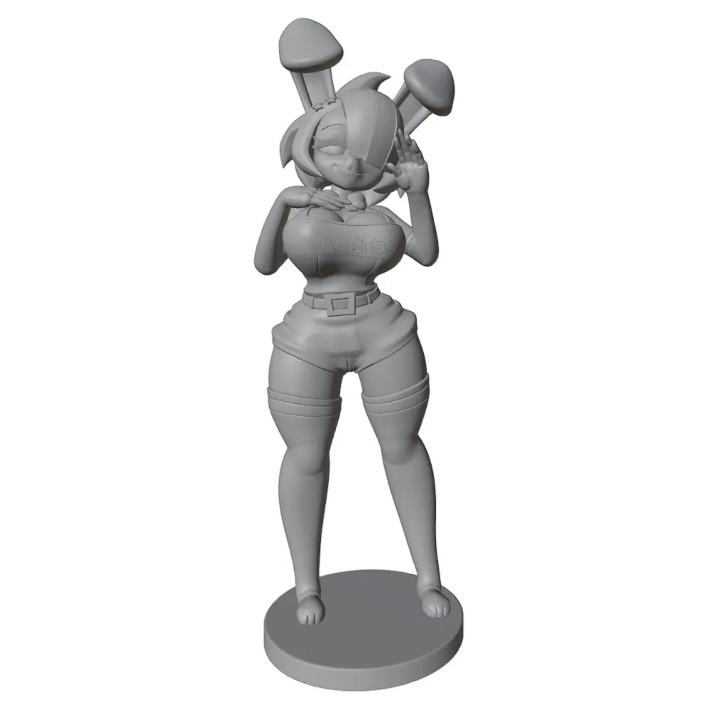 1/24=75mm--1/8=250mm Anime Character Statue GK Miniature 3D Printed Gray Model Figurine DIY Doll Model Unassembled And Unpainted