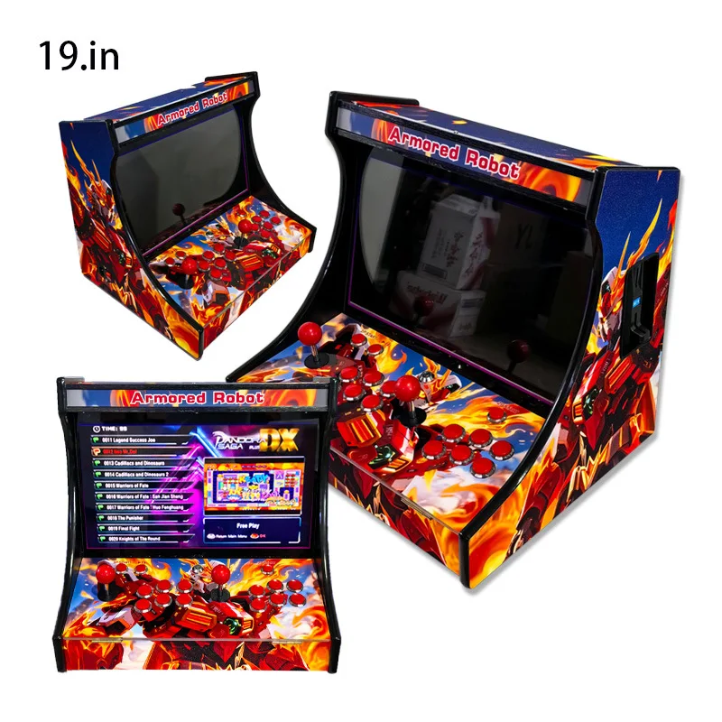 Joystick arcade 19-inch large screen double joystick game console massive games