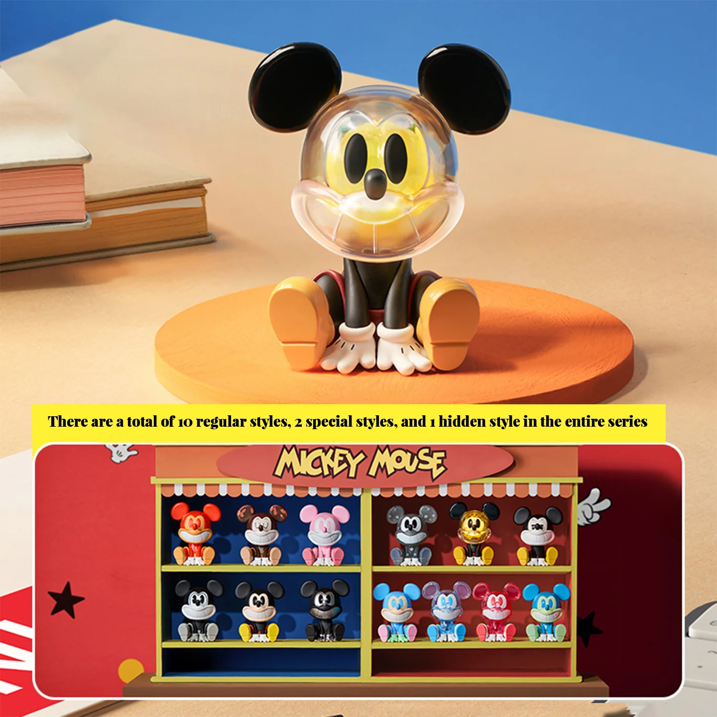 

Genuine Mickey Laughing Gravity Series Iconbox Handheld Blind Box Ornament Gift Peripheral Mystery Box Tabletop Decoration