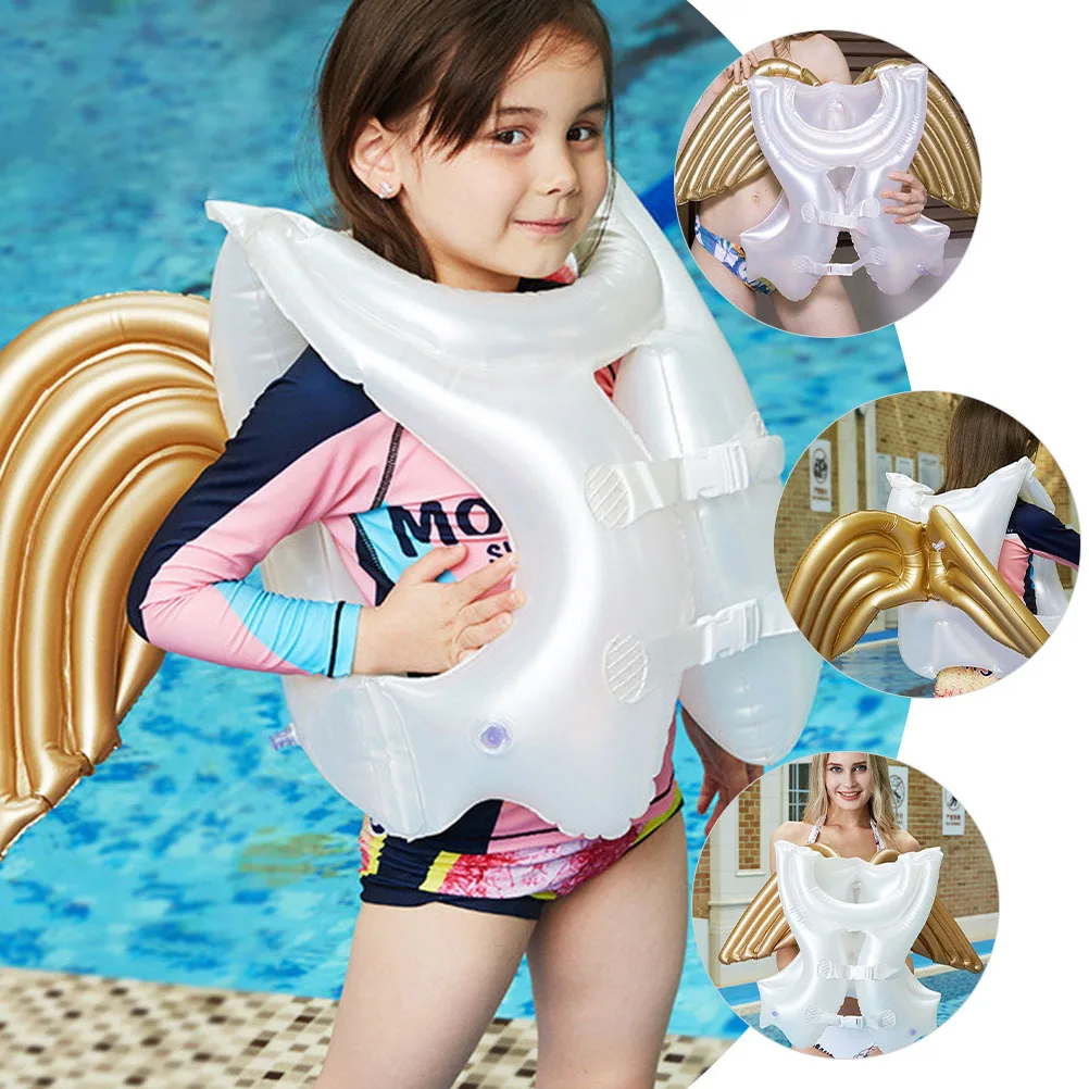 الملاك الجناح طوافة بلاستيكية للسباحة المواد البلاستيكية سترة قابلة للنفخ آمنة عوامة للسباحة بركة تعويم السباحة العرض الملاك الملحقات #5