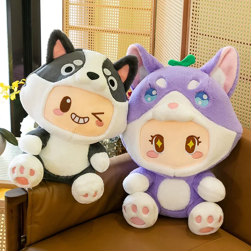 

60cm Hot Game Fun Party Husky Soft Stuffed Plush Doll Toys Delicate Kawaii Peripheral Products Hobby Collectibles Festival Gifts