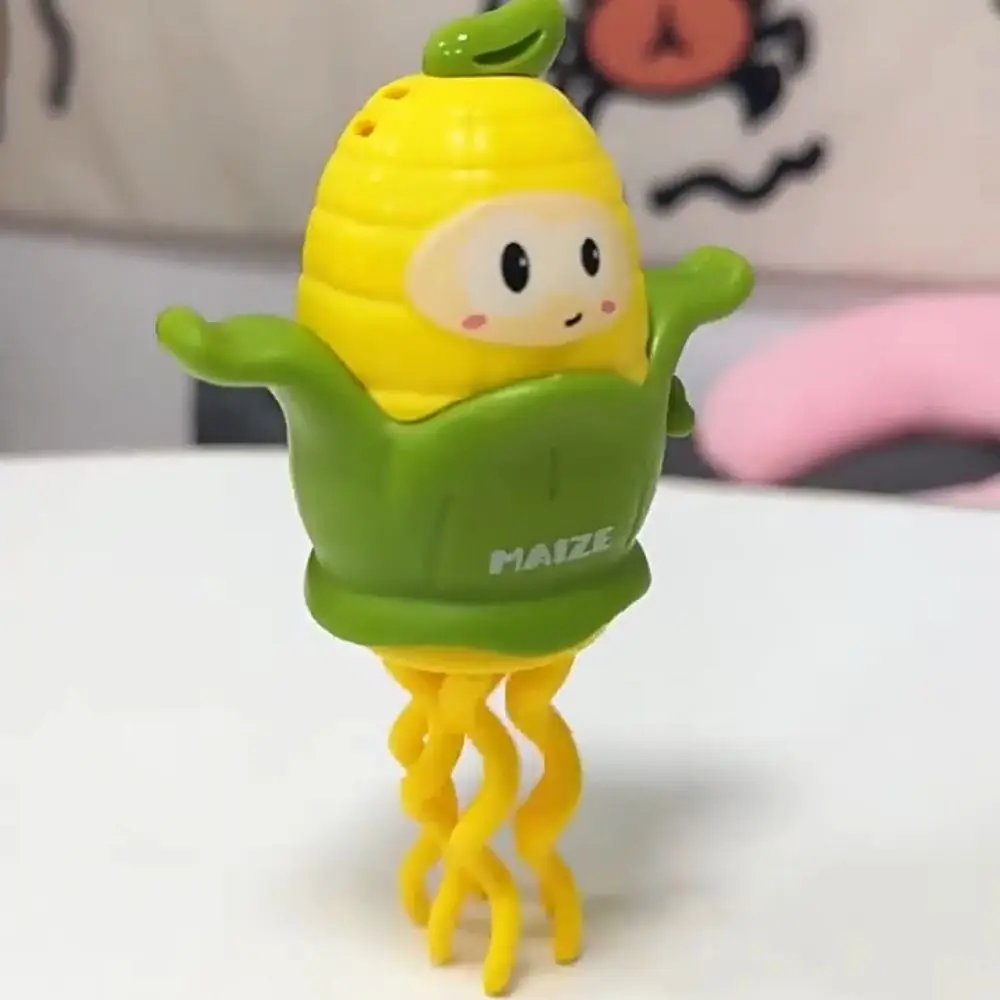 Plástico dança milho relógio brinquedos simulação balançando andando dança polvo artesanato decoração móvel