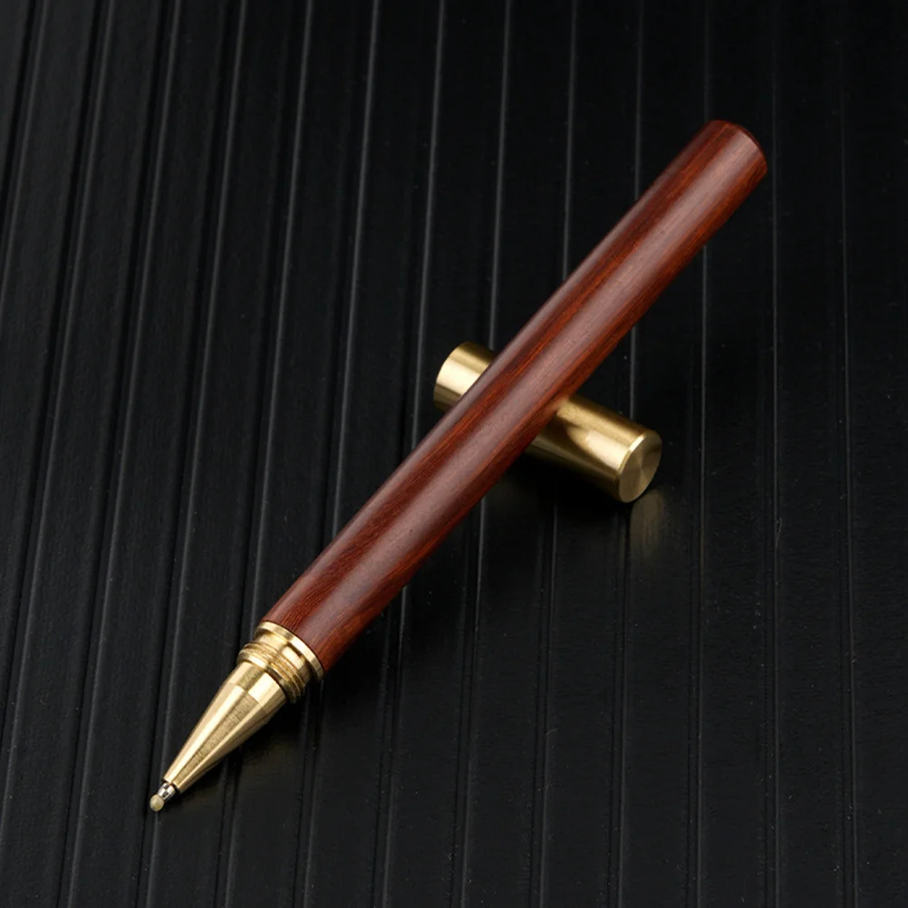 

3Pcs Gel Pens Premium Wooden Brass Fine Tip Office Business Daily Use Writing Supply Portable Smooth Sign Pen Gift