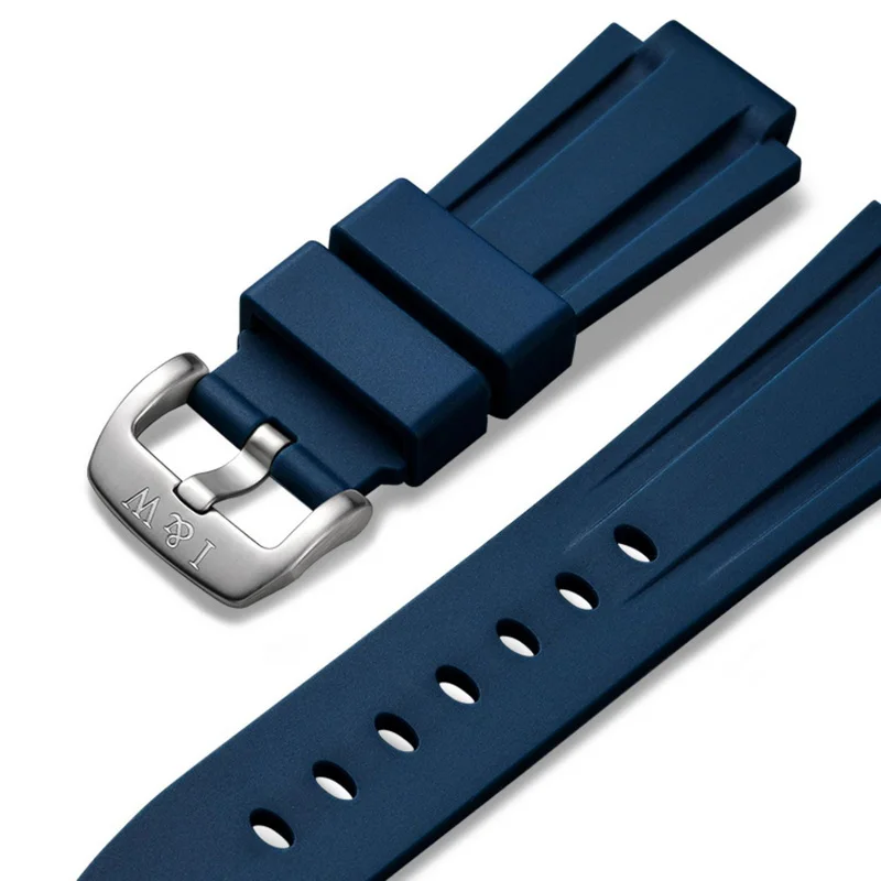 I&W Orologi di lusso da uomo 42mm Orologio alla moda Orologio da polso meccanico automatico Cinturino in caucciù luminoso impermeabile Zaffiro militare