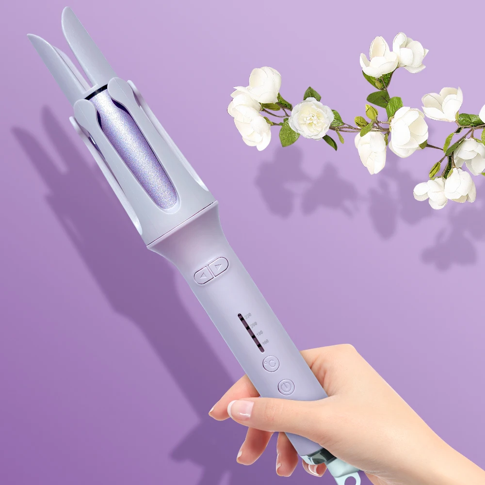 Automatic Hair Curler 32mm Negative Ions Electric Ceramic Curling Hair Stick Rotating Curl Waves Anti-Tangle Curling Iron Styler