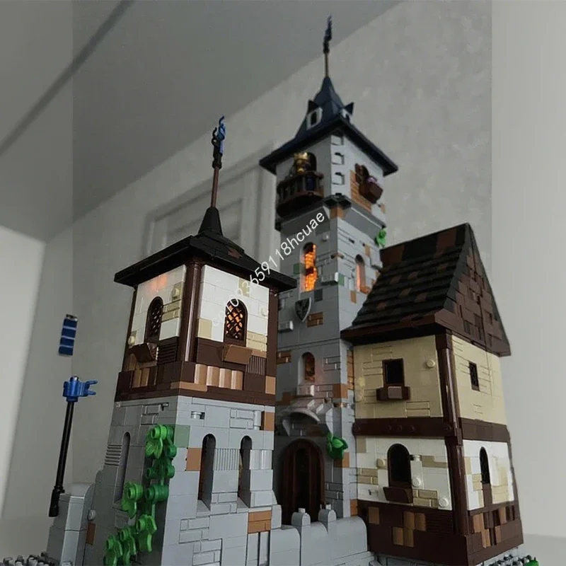 6560ピース MOC モジュール式 ブラックファルコンの城 城の組み立てブロック クリスマス クリエイティブ 手作り DIY ギフト 愛好家へのギフトに最適