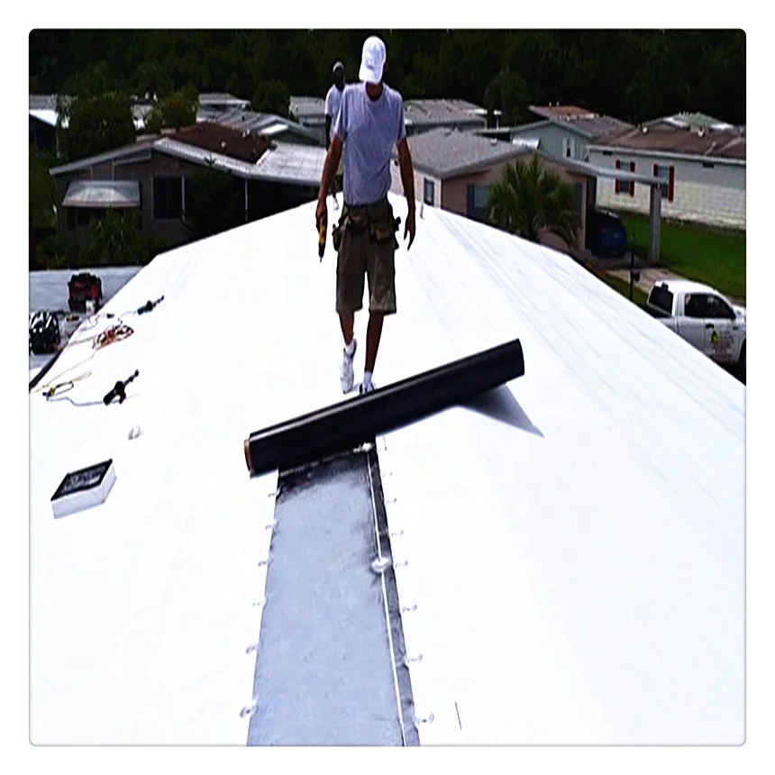 High Sales Waterproofing Material Single Ply TPO Membrane Anti Leak Roof Membrane for Foundation-10x10cm Sample Link