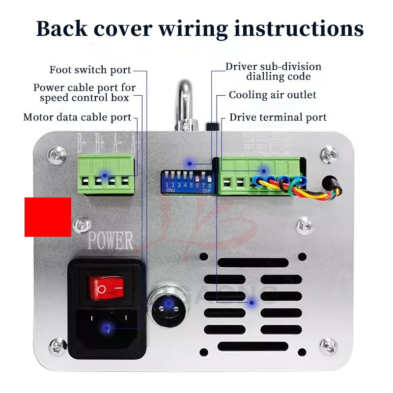 Ingebouwde stappenmotoraandrijving Voeding Multifunctionele 4e as schakelkast Optionele VFD-snelheid Accessoires voor werktuigmachines