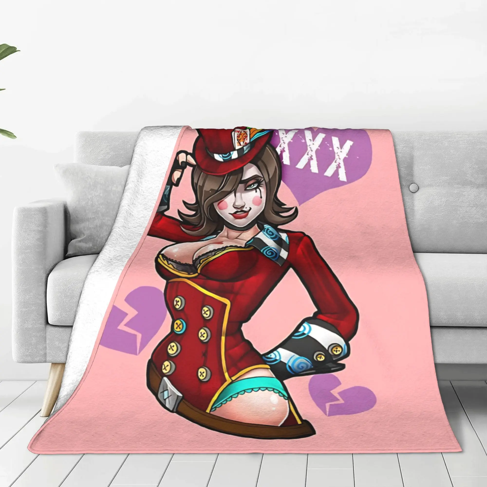 1PC Home Cutecore rugged adventure squad B-Borderlands Blanket Super Cosy Plush Home Living Room Sofa Halloween