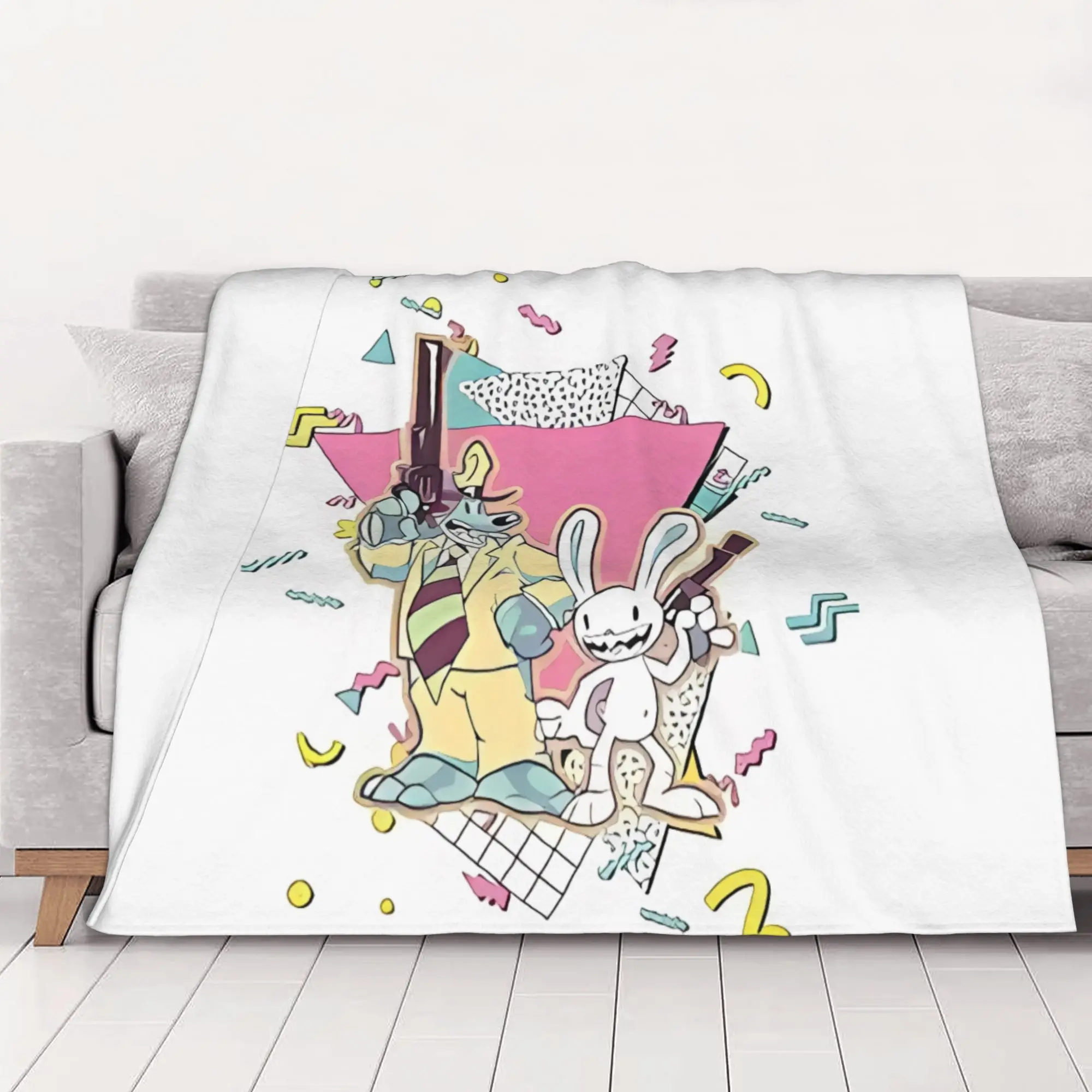 1PC home Cute Room Decor Classic friend Blanket Throw Blanket Sam And Max Novelty Warm Blanket All Season
