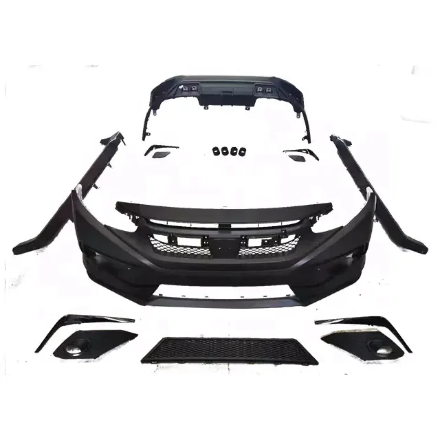 MAISALUN Auto Spare Parts Front Bumper Rear Bumper Side Skirts Splitter Bodykit For HONDA CIVIC 2017