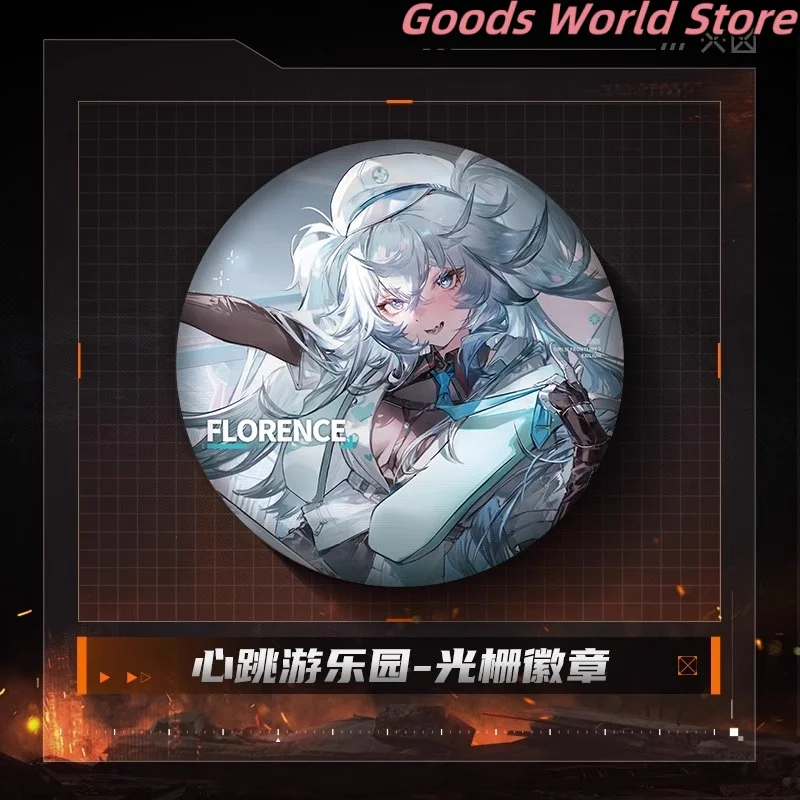 

Original Florence Badge Girls Frontline 2:Exilium Florence Cosplay Costume Anime Game Cartoon Badge ACGN Christmas Gift