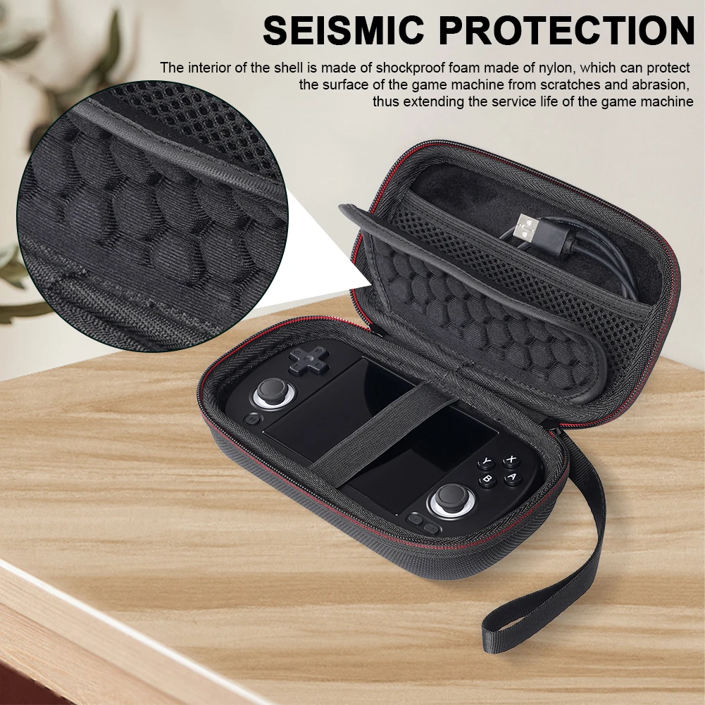 Жесткая переноска из ЭВА, Противоударная дорожная сумка для ретро-игр для Anbernic RG40XX H, Портативная сумка для хранения игровой консоли