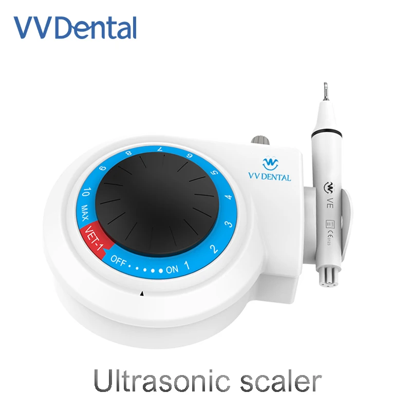 VVDental Ultrasonic Scaler Periodontal Supragingival Subgingival Cleaning VET-1 Knob Scaler Panel  Classic Dental Scaler Design