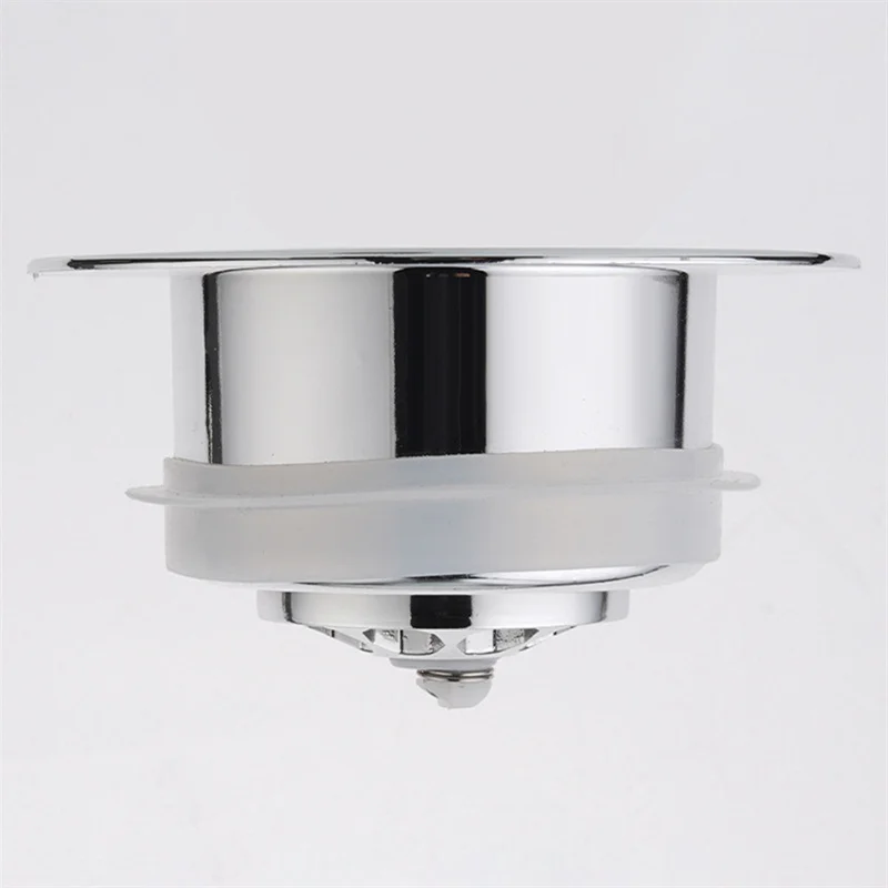 Kitchen Filter Sink 3 in 1 Pop Up ABS Stainless Steel Sink Strainer Drain Basket Stopping Blockage Bouncing Core Leak-proof Plug