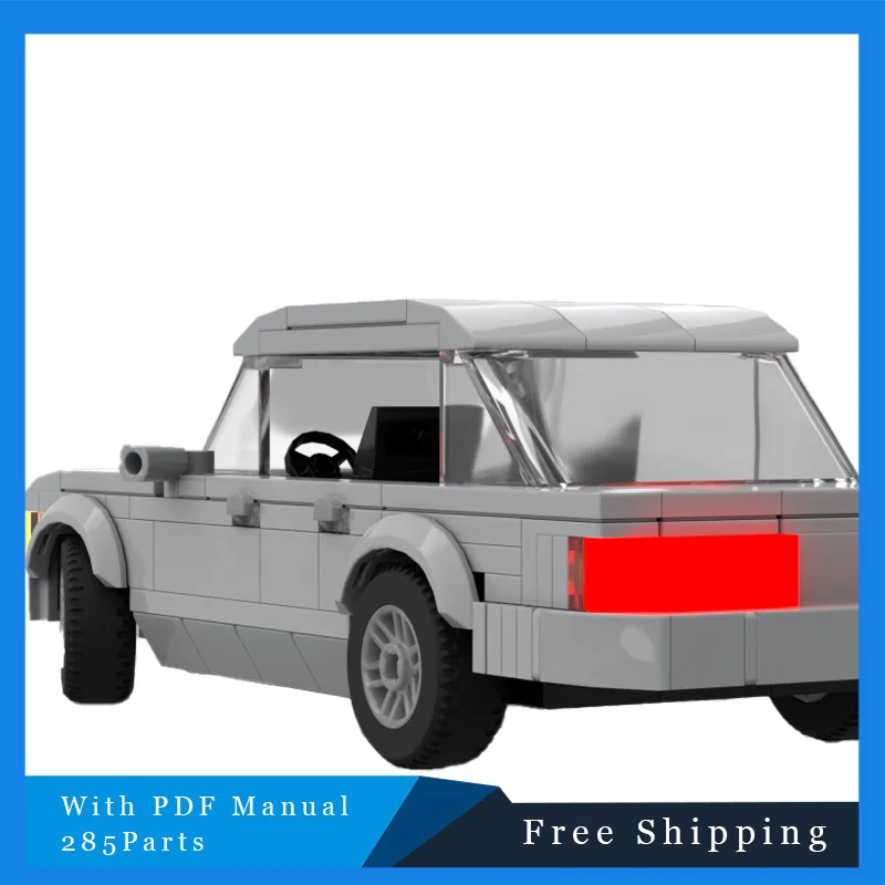 285 PCS Mainan Blok Bangunan Mobil Model Terlaris Warna Utama Abu-abu Puzzle Anak-anak DIY Perakitan Blok Bangunan Hadiah Natal untuk Anak Laki-laki