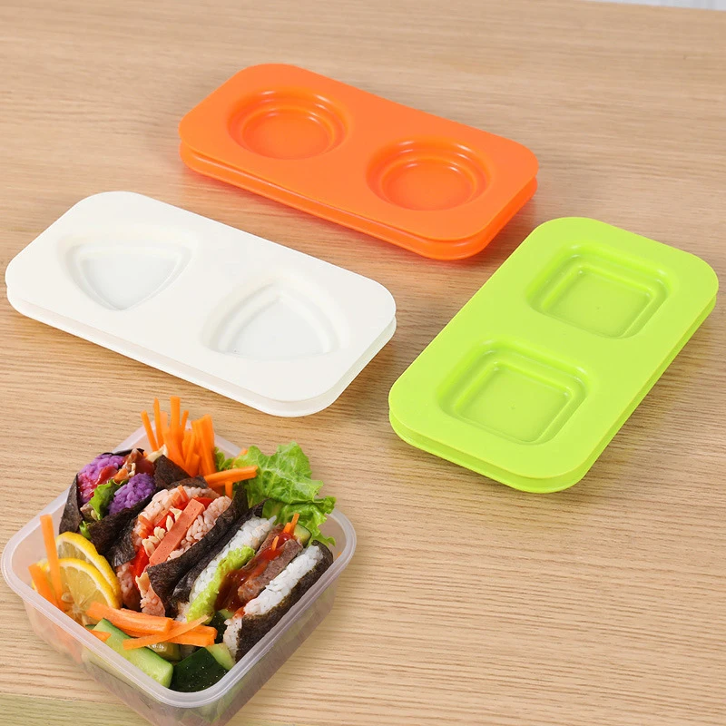 Rice Burger Onigiri Mold Rice Ball Mould Sandwich Triangle Square Round Sushi Mold Bento Box Kimbap Machine Cooking Tools