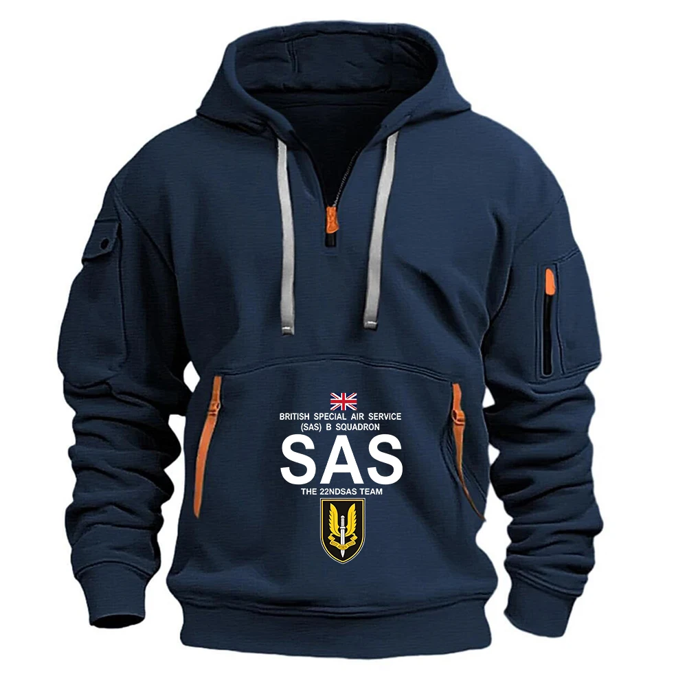 Military SAS Sniper Special Military Operations 2026 Spring Autumn Men's Bestselling Handsome Hooded Coat High Street Hoodies