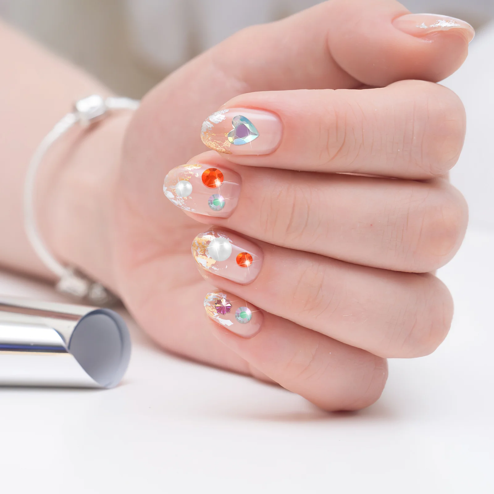 

7 шт. самоклеящиеся наклейки со стразами для лица для женщин, блестящие украшения для макияжа, ремесло, фестиваль, вечеринка, Хэллоуин, боди-арт, украшения для глаз